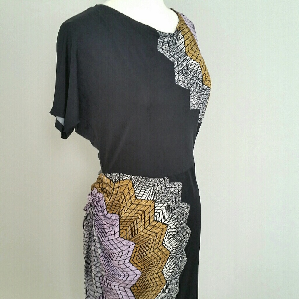 BCBG MAXAZRIA Dress 80s Look Silky Spiderweb M